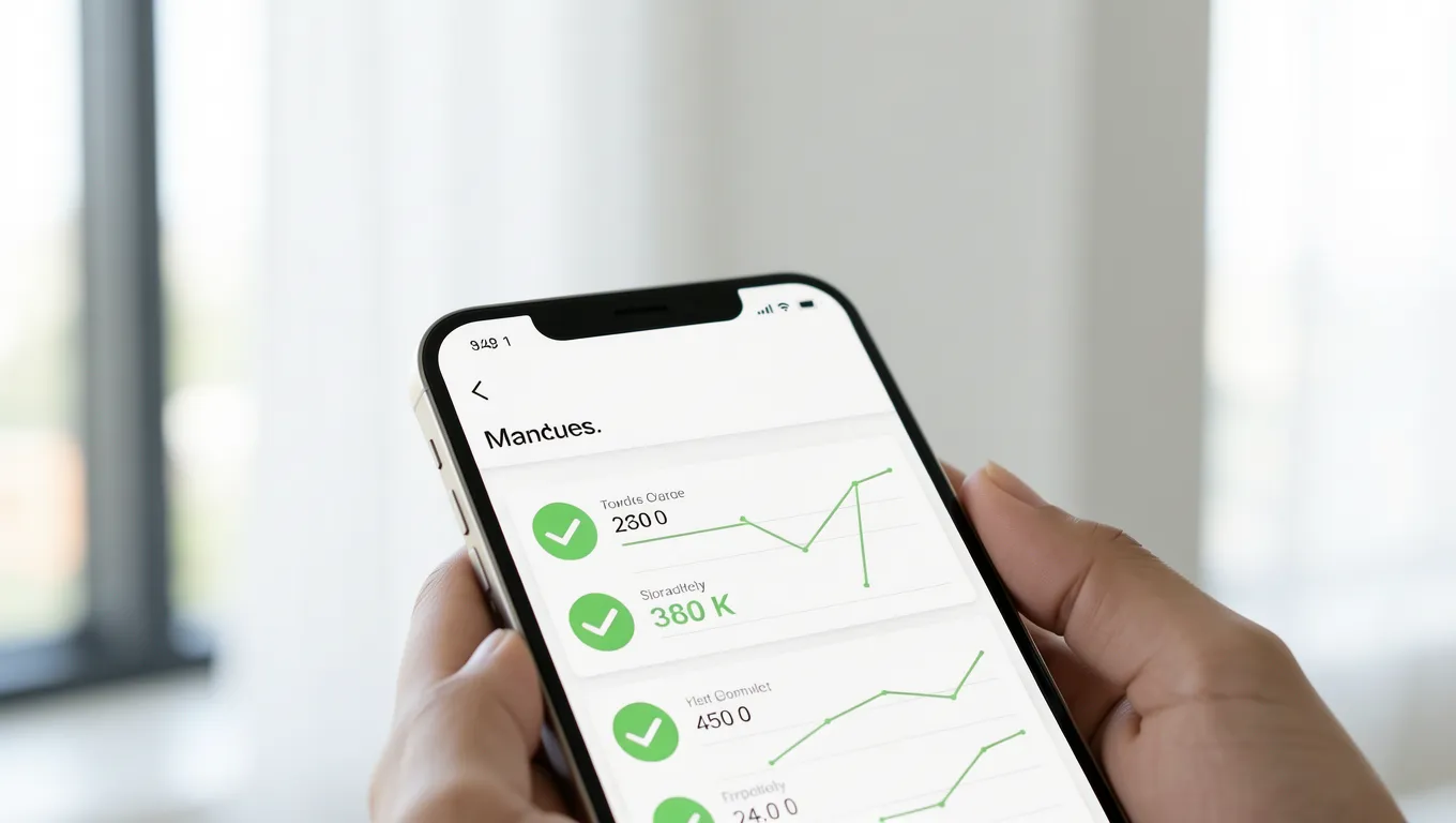 Smartphone showing a successful digital loan application interface