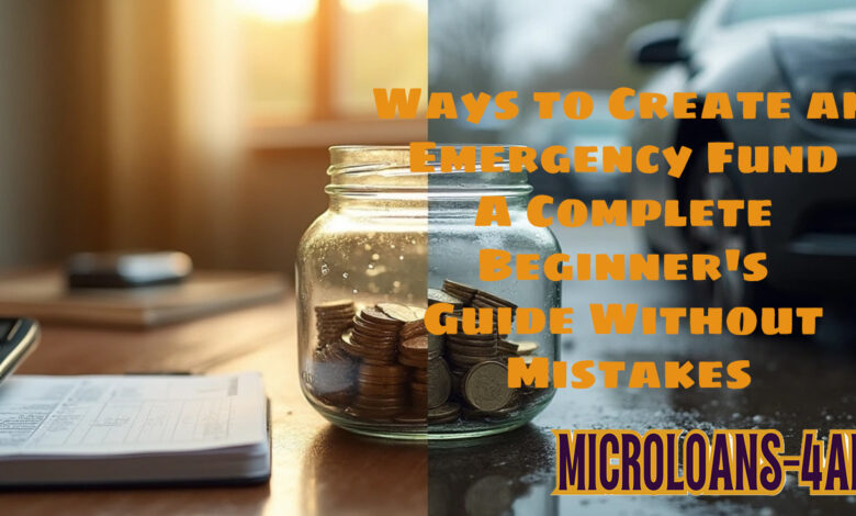 Ways to Create an Emergency Fund A Complete Beginner's Guide Without Mistakes