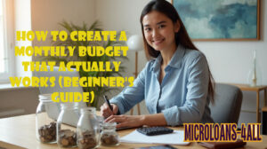 How to Create a Monthly Budget That Actually Works (Beginner's Guide)